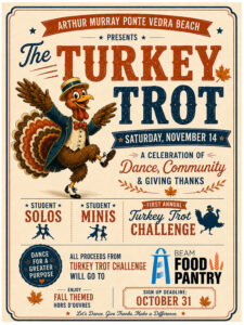 Turkey trot event poster