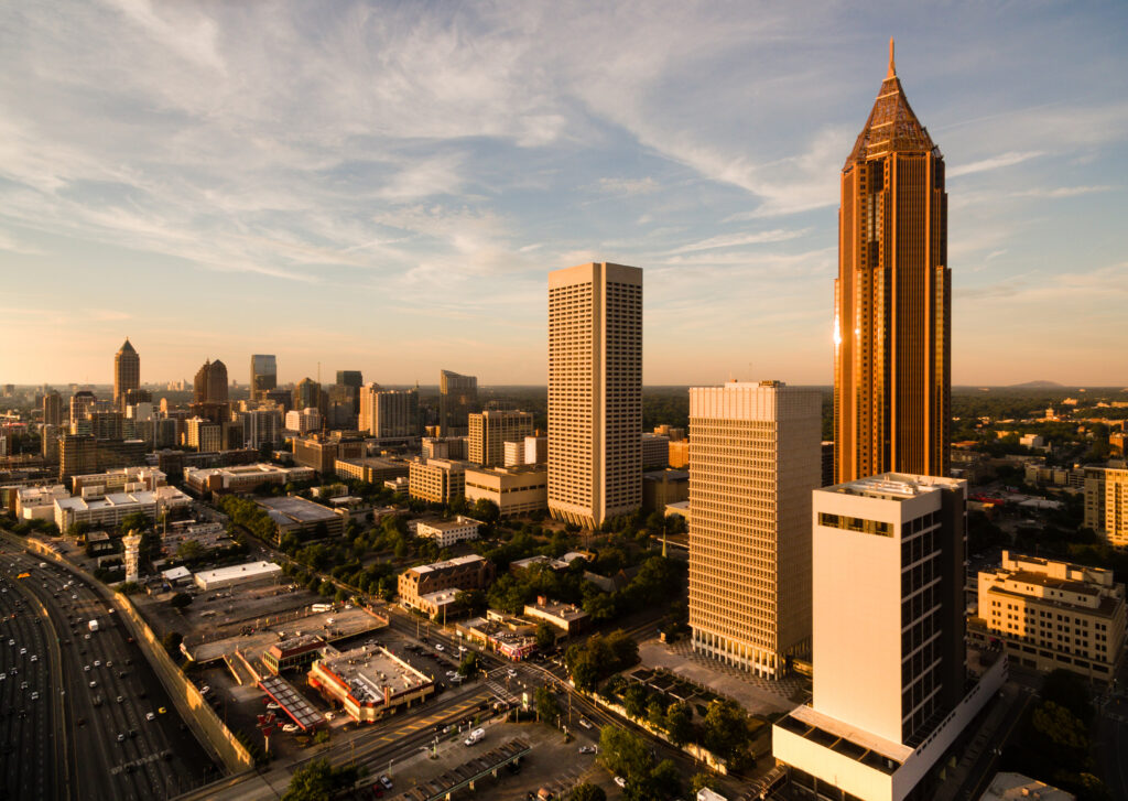 A,View,Of,The,Urban,Sprawl,Of,Buildings,In,The