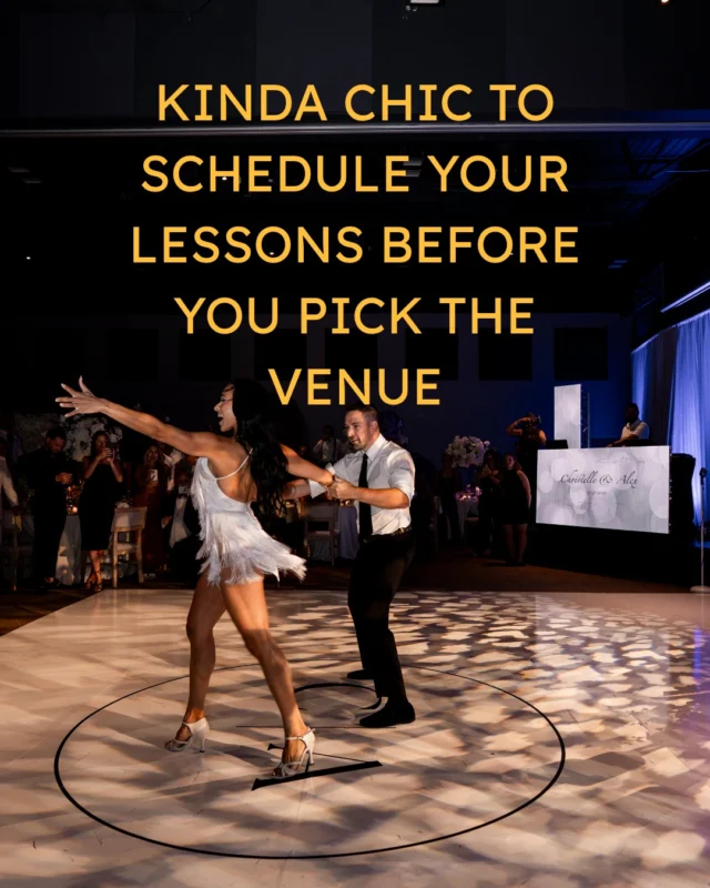 Kinda chic to learn your first dance at Arthur Murray.