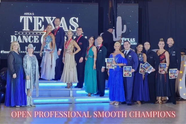Congratulations to our Arthur Murray 2026 Texas DOR Professional Open Smooth Champions 🏆1st — Misha Ostryakov & Gioia Reni (Clearwater/St. Petersburg)
2nd — Julian Ferguson & Bennett Stevens (Plano)
3rd — Peter Hahn & Jude Coraldi (Solana Beach)
4th — Bentura Madrid & Nandina Hill (Albuquerque)
5th — Juan Pablo Gutierrez & Mariana Alarcon (Winter Park)
6th — Brandon Perpich & Kristen Perpich (West Chester)Thank you @maudeproductions for the beautiful line up photo!#ArthurMurrayLifestyle #Arthur #TeaxsDOR2026