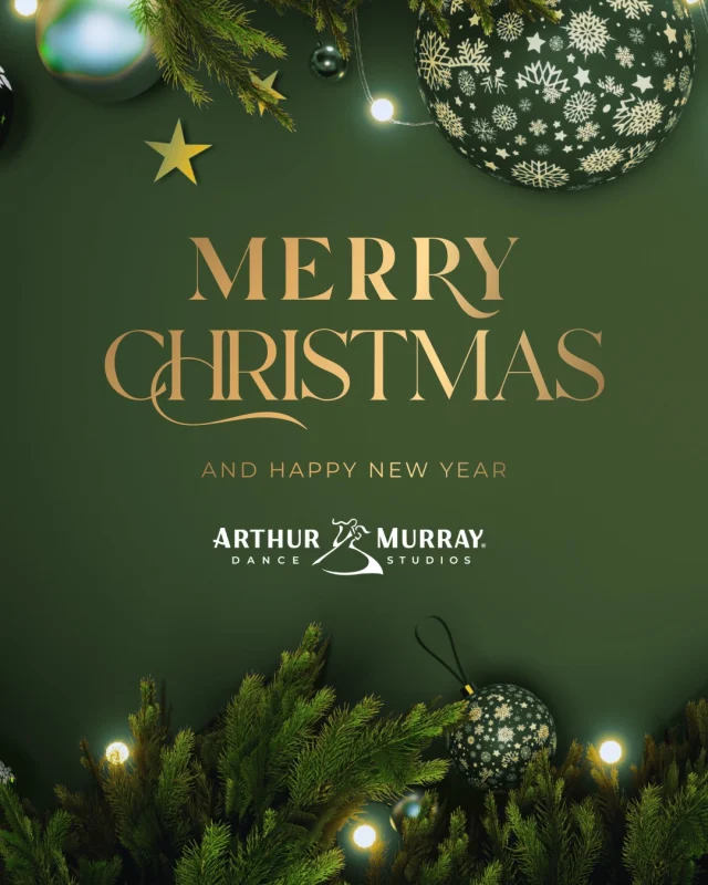 Wishing you all a very Merry Christmas from Arthur Murray! 🎄We hope you experience joy, laughter, and treasured times with loved ones 💕 Cheers to many more dances in the New Year 🥂Love,
Your Arthur Murray Family#arthurmurray #arthurmurraylifestyle #merrychristmas #happynewyear #ballroomdance #dancefamily #dance #joy #love #laughter
