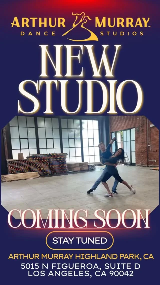 Something exciting is on the way… 👀
Arthur Murray Highland Park, California is coming soon. We can’t wait to welcome you to the dance floor. Stay tuned.#ArthurMurray #ArthurMurrayLifestyle  #ComingSoon #NewStudio