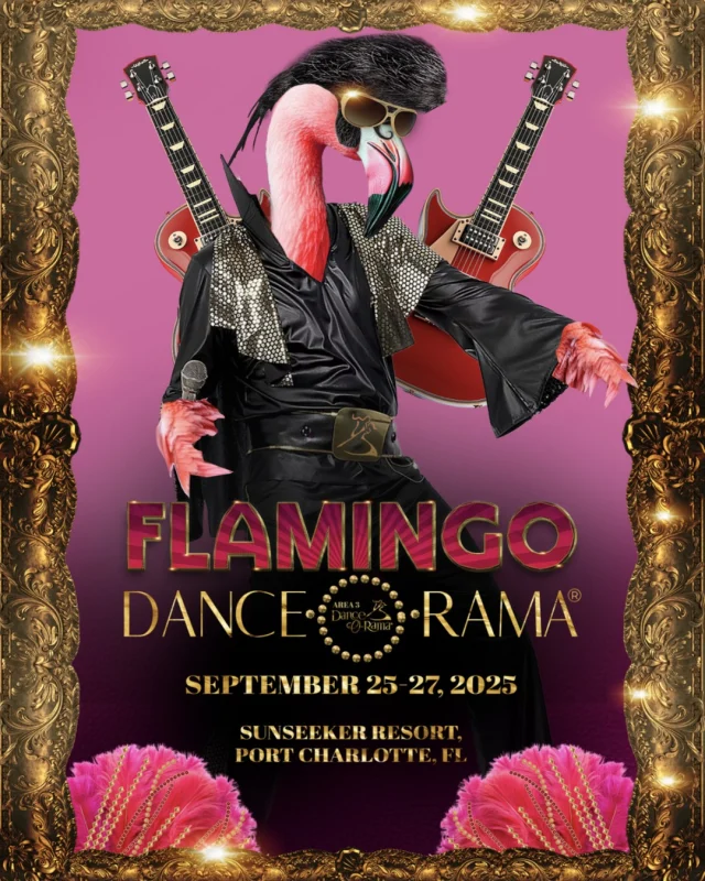 Ready to rock the night away? Flamingo DOR starts tomorrow! 😎🎸 Share your photos and videos with us by adding Arthur Murray Worldwide as a collaborator to your posts! 📸
#dancecompetition #ballroomdance
#arthurmurraylive #arthurmurray #arthurmurrayfamily #arthurmurrayworldwide #arthurmurraylifestyle #arthurmurraydancestudio