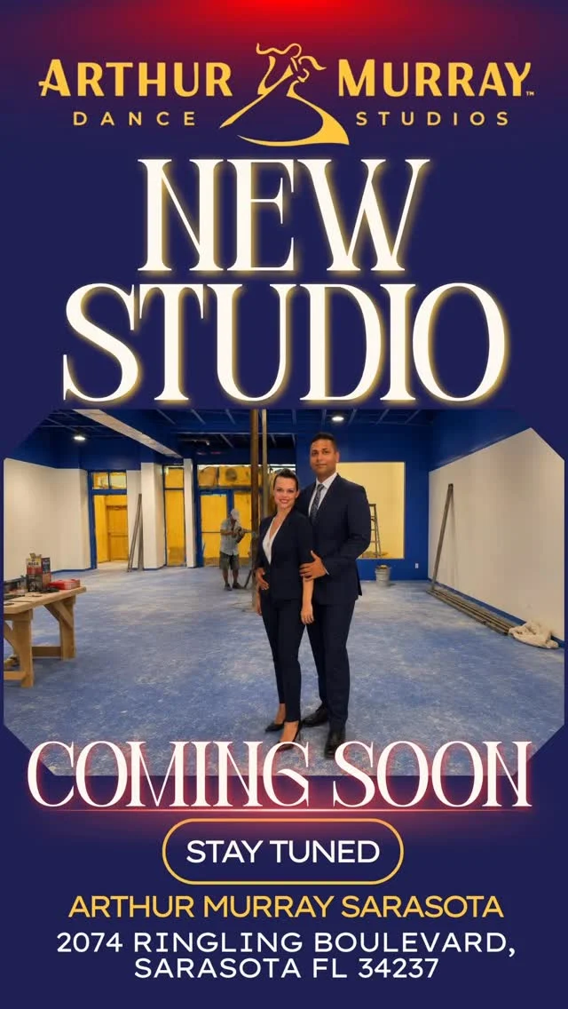 Something exciting is on the way… 👀
Arthur Murray Sarasota Location #2 is coming soon. We can’t wait to welcome you to the dance floor. Stay tuned.#ArthurMurray #ArthurMurrayLifestyle #ComingSoon #NewStudio