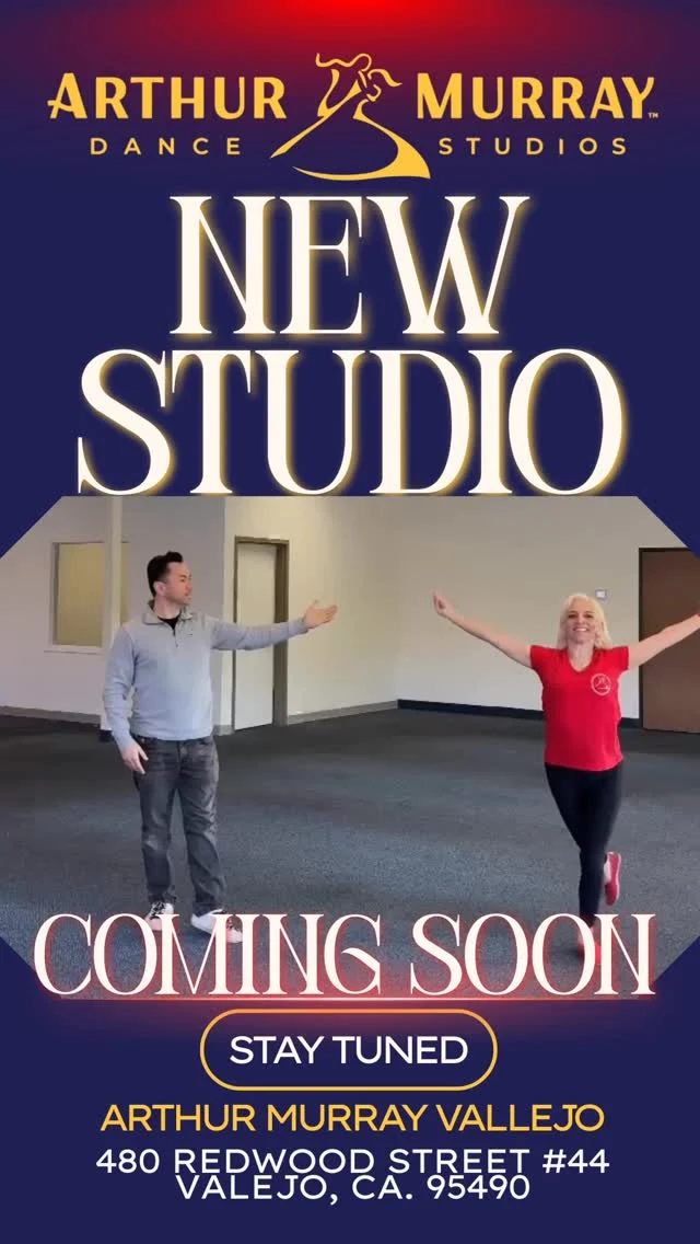 Something exciting is on the way… 👀
Arthur Murray Vallejo is coming soon. We can’t wait to welcome you to the dance floor. Stay tuned.#ArthurMurray #ArthurMurrayLifestyle #ComingSoon #NewStudio