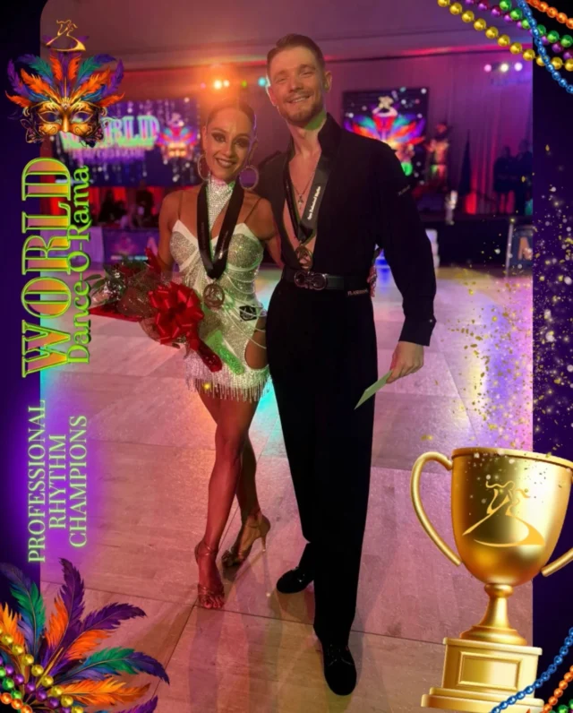 Congratulations to all our incredible champions 🏆✨
Your hard work, artistry, and dedication truly lit up the floor.Professional Champions
•Rhythm — Nikolai Kaznadii & Cristal Segura
•Smooth — Gioia Reni & Misha OstryakovOpen Professional Latin Champions
•Maryna Mitieva & Oleksandr IorhovOpen Professional Ballroom Champions
•Stanislav Lisovolenko & Tetiana KhoroshevaProfessional Rising Star Champions
•Rhythm — Oleksander Kravchenko &
Haylin Gooley
•Smooth — Chris Debiak & Alessandra DebiakProfessional Future Champions
•Rhythm —Joaquin Ferraro & Brissa Hernandez
•Smooth — Halee Spencer & Jose Gregorio Hernandez#WorldDOR #ArthurMurray #ArthurMurrayLifestyle #BallroomDancing #DanceCompetition