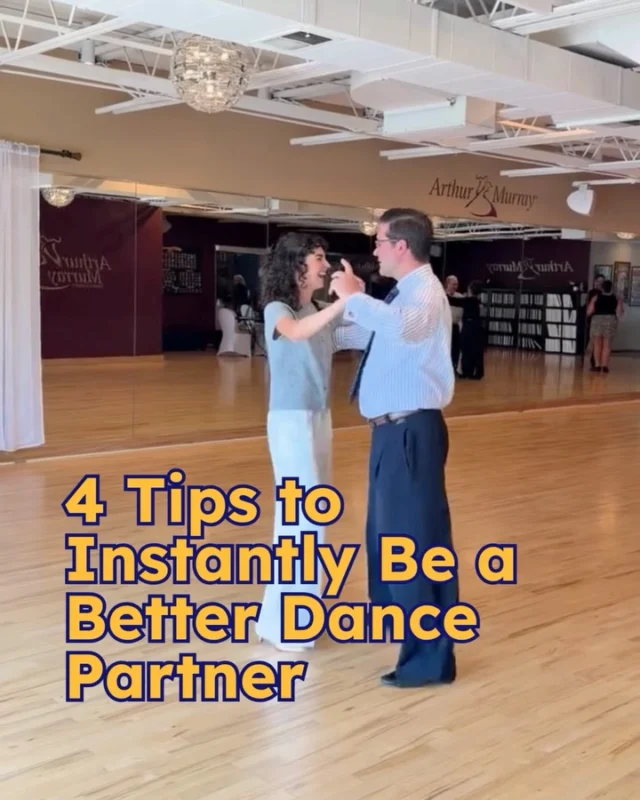 Being a great dance partner is about more than knowing the steps.It’s about listening, communicating, and making your partner feel confident and comfortable on the dance floor.Ready to keep learning? Find a studio near you in our profile.Thank you to @arthurmurrayminneapolis for these great tips!