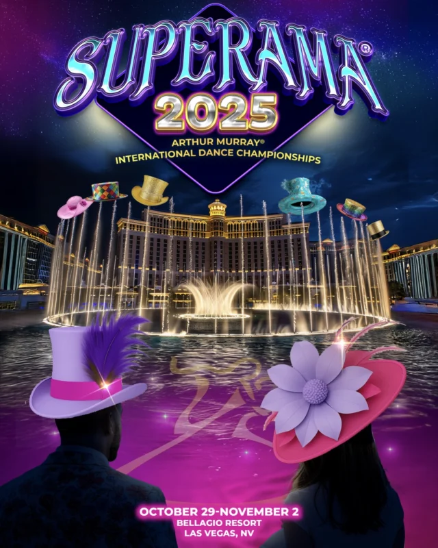 A marvellous event is loading at the Bellagio Resort in Las Vegas 🌀
Share your Arthur Murray Dance Studio's travels with us starting in just two weeks!
#Superama #ArthurMurraySuperama #lasvegas #arthurmurray #arthurmurraylive #arthurmurrayfamily #arthurmurrayworldwide #arthurmurraylifestyle #arthurmurraydancestudio