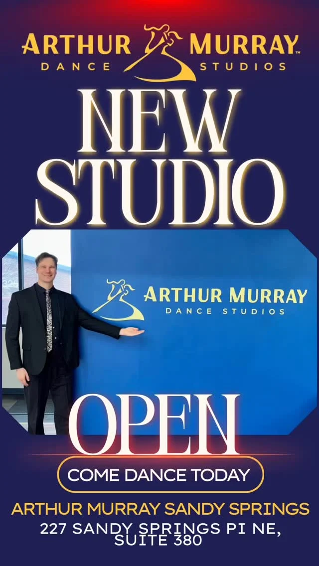 Let’s give a huge congratulations to David Schmidt and Lania Berger on their beautiful Arthur Murray Dance Studio Sandy Springs location! We’re excited to see them continue inspiring students and bringing the joy of dance to the Sandy Springs community. We wish them continued success✨#ArthurMurray #ArthurMurrayLifestyle #DanceStudio #SandySprings