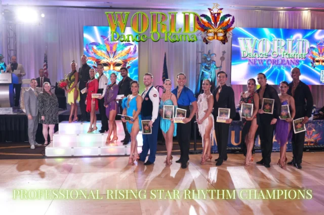 Congratulations to our WDOR 2026 Professional Rising Star Rhythm Champions🏆1st-Oleksandr Kravchenko/Haylin Gooley
2nd-Hai Tran/Jocelyn Jacques
3rd-Reitano Holly/Emily Kitamura
4th-Nicolas Romero/Roseanna George
5th-Cole Ornelas/Annika Johnson
6th-Joey Howard/Senaida Sanchez
7th-Omar Polanco/Ani Ubillus
8th-Damion Carroll/Astrid Valdez#WorldDOR #ArthurMurray #ArthurMurrayLifestyle #BallroomDancing #BallroomCompetition
