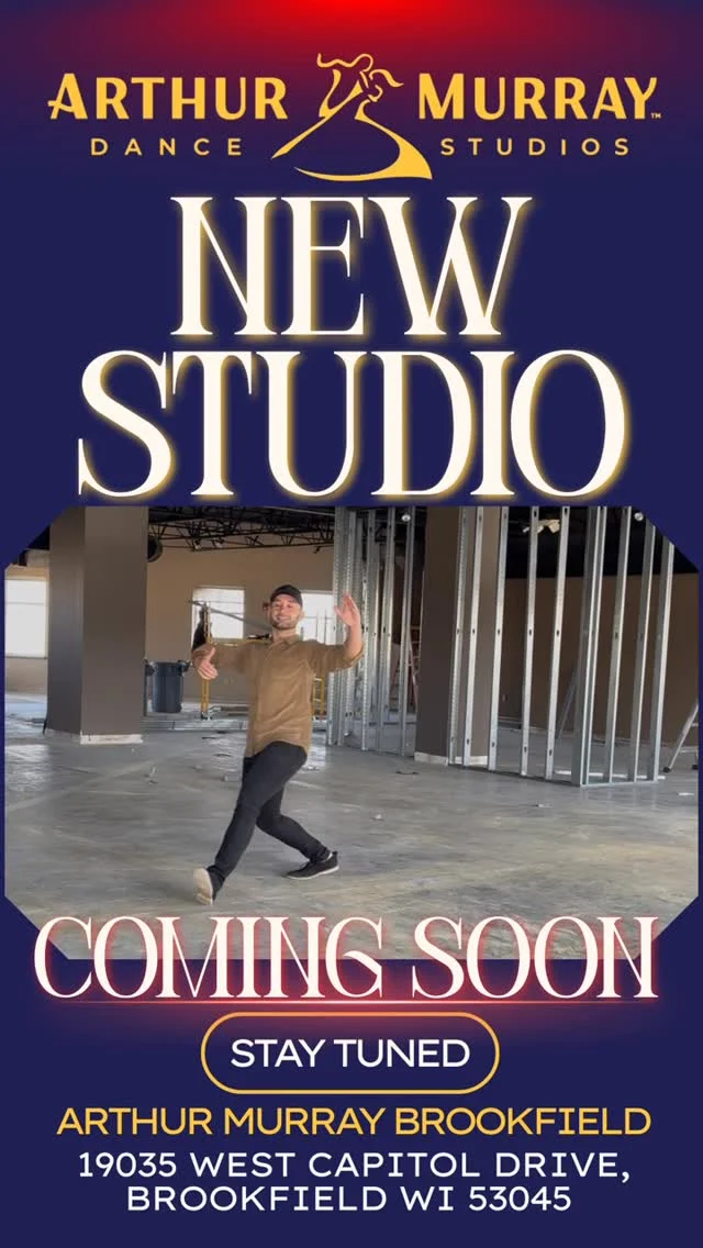 Something exciting is on the way… 👀
Arthur Murray Brookfield is coming soon. We can’t wait to welcome you to the dance floor. Stay tuned.#ArthurMurray #ArthurMurrayLifestyle  #ComingSoon #NewStudio