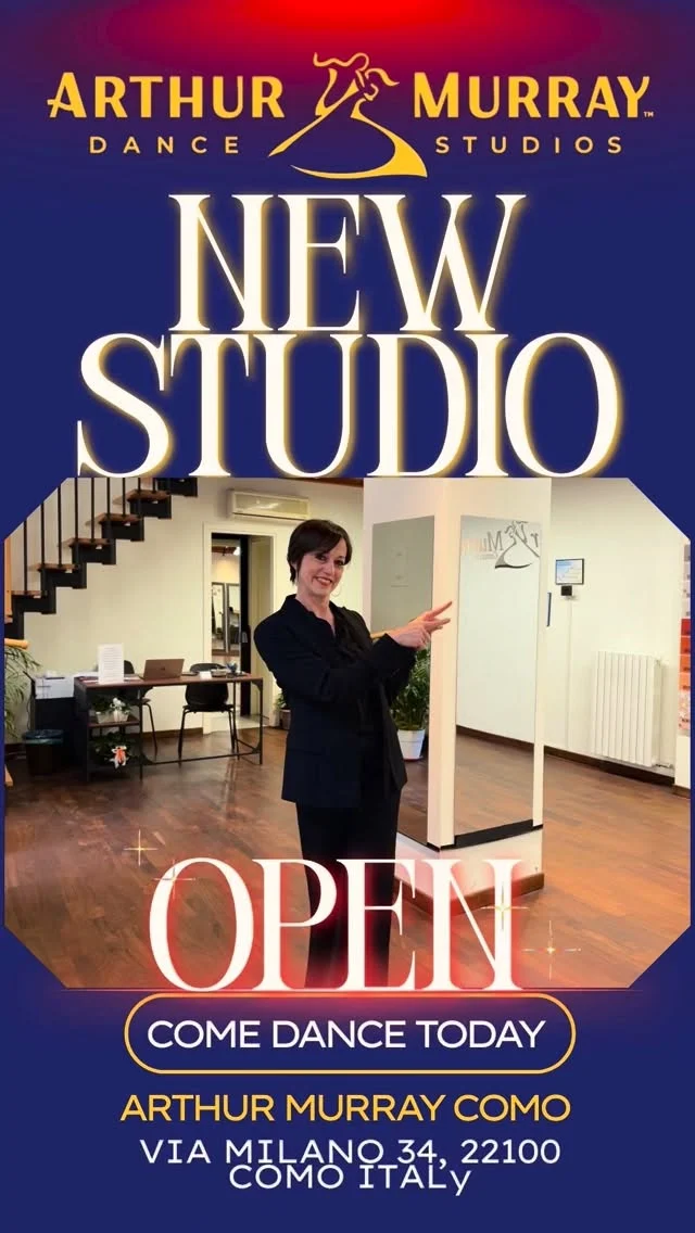 Let’s give a huge congratulations to Anita Imberti on their beautiful Arthur Murray Dance Studio Como, Italy location! We’re excited to see them continue inspiring students and bringing the joy of dance to the Como community. We wish them continued success✨#ArthurMurray #ArthurMurrayLifestyle #dancestudio #ComoItaly #Como