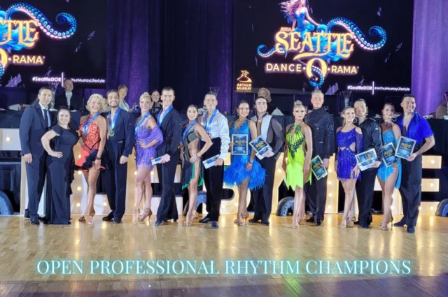 Congratulations to our 2026 Arthur Murray Open Professional Rhythm Champions 🏆1st — Sebastian Burbano & Lindsay Milam (Winter Park)
2nd — Julian Ferguson & Bennett Stevens (Grapevine)
3rd — Alfonso Inchaustegui & Karla Valer (New York Broadway)
4th — Juan Pablo Gutierrez & Marlana Alarcon Ruiz (Winter Park)
5th — Oleksandr Kravchenko & Haylin Gooley (Calgary)
6th — Hai Tran & Jocelyn Jacques (North York)
7th — Cole Ornelas & Annika Johnson (Reno)#SeattleDOR2026 #ArthurMurray #ArthurMurrayLifestyle #BallroomDancing #BallroomCompetition