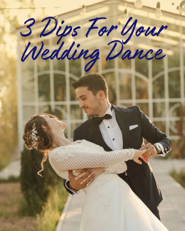 A dip is the perfect way to take your first dance to the next level.Will you go for the bold “around the neck dip”?
Choose the classic elegance of the “sweetheart and lean”?
Or choose the drama with the “dip and extend arm”?So the real question is... which style fits you best?Get wedding-ready like this beautiful couple at @am_abq, and sign up for your first dance lesson today at our link in bio!