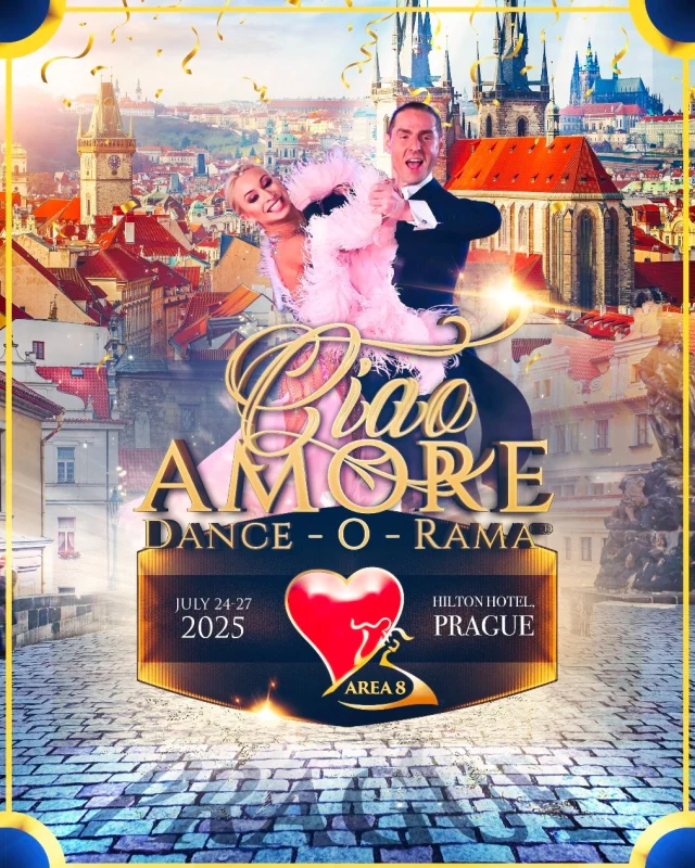 Ciao Amore Dance-O-Rama kicks off this week in Prague! ❤️ Safe travels to all the dancers participating! ✈️ #dancerlife #worldwidedance  #DanceCompetition #ballroomdancesport #ArthurMurray #arthurmurraylifestyle