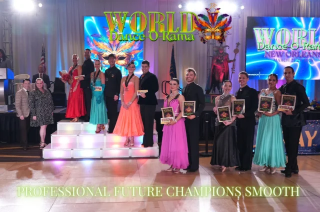 Congratulations to our WDOR 2026 Professional Future Champions Smooth🏆1st-Jose Gregorio Hernandez/Halee Spencer
2nd-Daniel Lee/Morgan Sarbello
3rd-Brendan Sanchez/Allison Sylke
4th-Austen Long/Elizabeth Pischel
5th-Jose Aguilar/Liz Vong
6th-Omar Polanco/Ani Ubillus#WorldDOR #ArthurMurray #ArthurMurrayLifestyle #BallroomDancing #BallroomCompetition